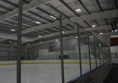 View of Ice Rink Dasher Boards